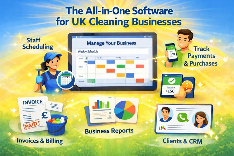 TeamJobsPro cleaning business software features